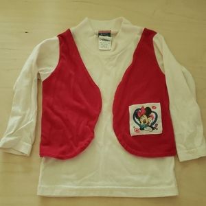 Vested Minnie Mouse long sleeve